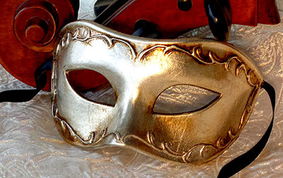 Silver Venetian Mask for Men
