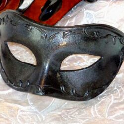 Black Mens Masquerade Mask