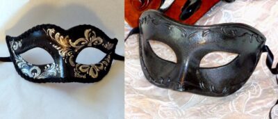 Metallic His & Hers Masquerade