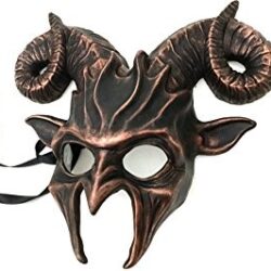 Copper Halloween Mask Horny Goat