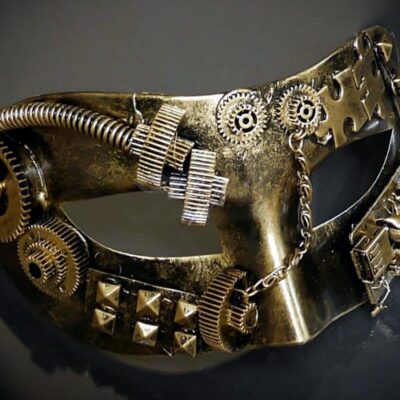 Steampunk Gold Mask for Masquerade