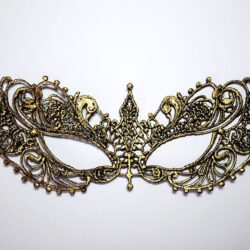 Gold Lace Mask