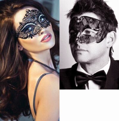 couples-black-filigree-masquerade-masks